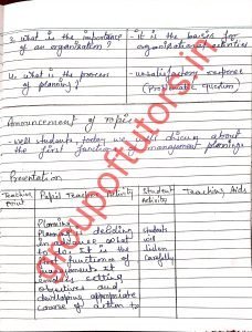 Commerce Lesson Plans For B.Ed - Download PDF - Group Of Tutors