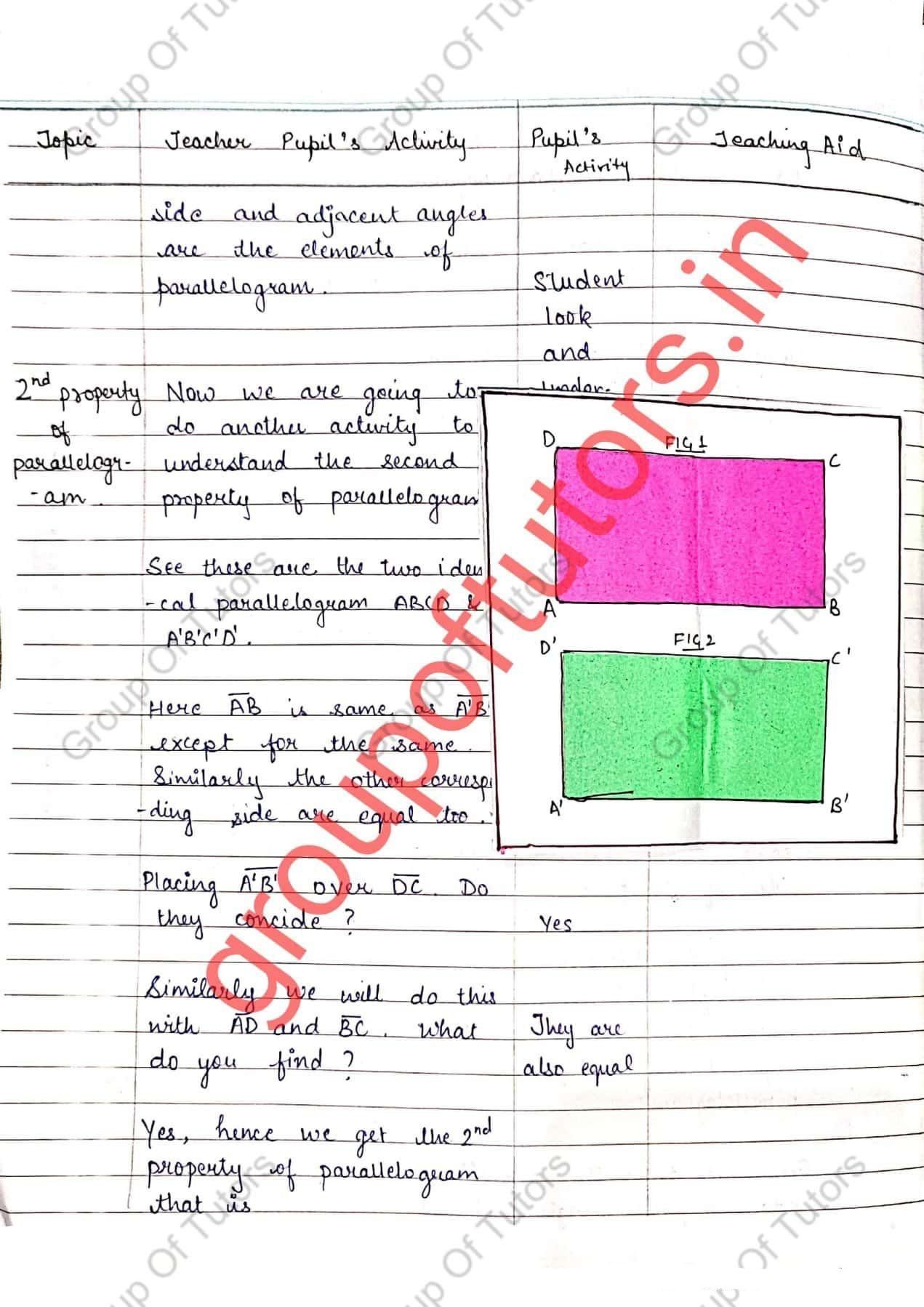 Mathematics Final Lesson Plan For B.Ed Presentation - Group Of Tutors