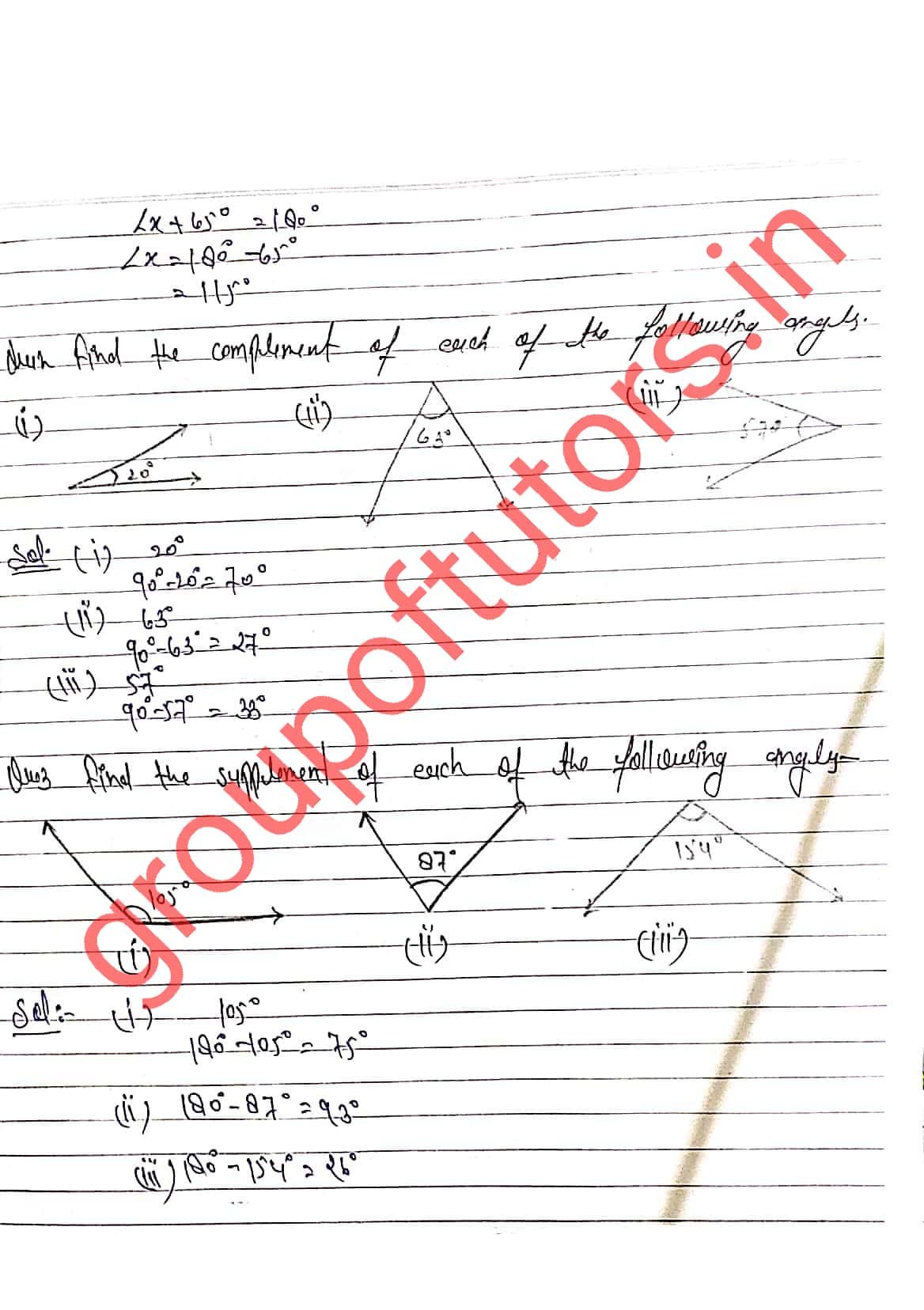 Lines And Angles Lesson Plan Class 7 - Group Of Tutors
