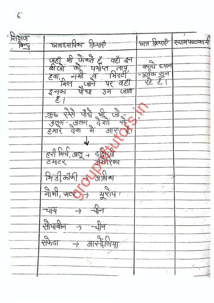 SST Lesson Plans Hindi Samajik vigyan lesson plans