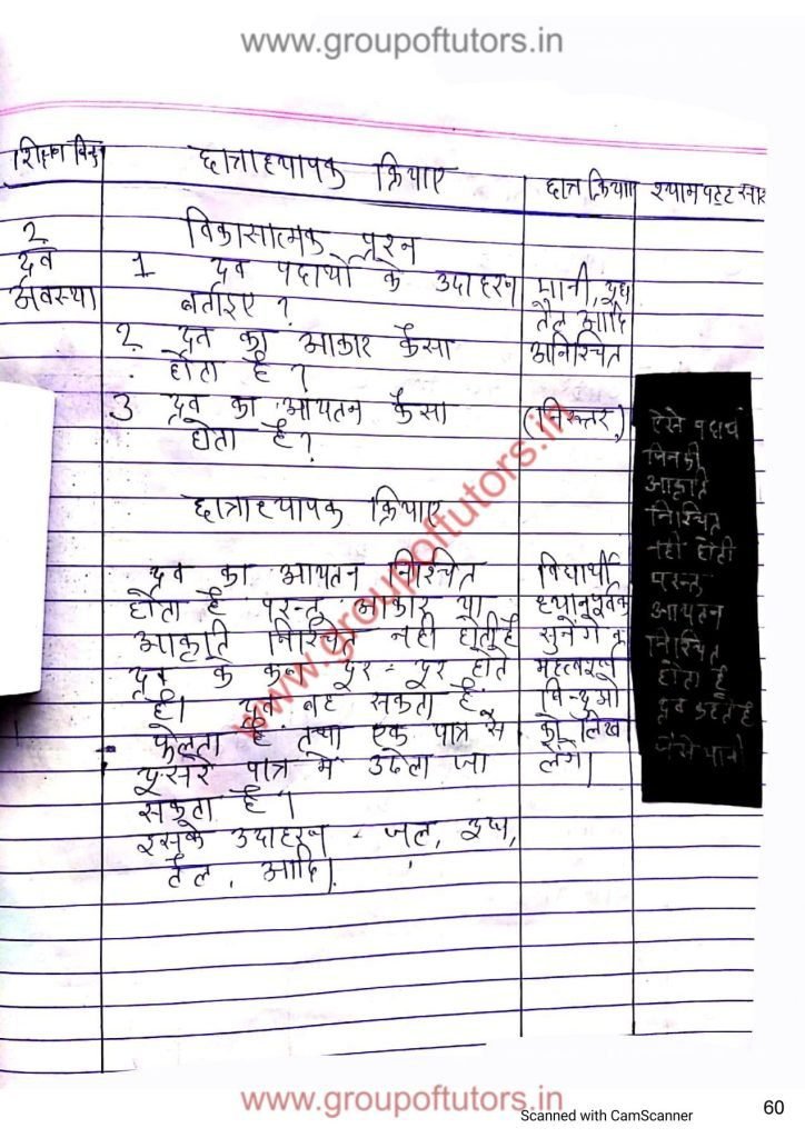 States of Matters Lesson Plan Hindi Group Of Tutors Lesson Plans