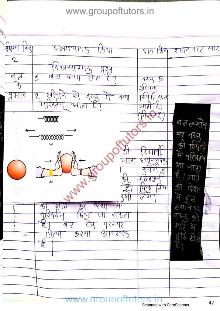 B.Ed Group Of Tutors Biology Lesson Plans